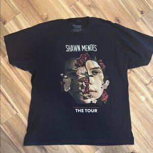 Shawn Mendes The Tour shirt 2019 Black Tour‎ T-Shirt size XL